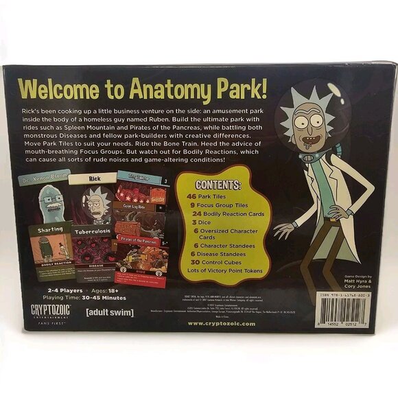 Cryptozoic Entertainment Rick and Morty Anatomy Park Game (2017) - Picture 2 of 10